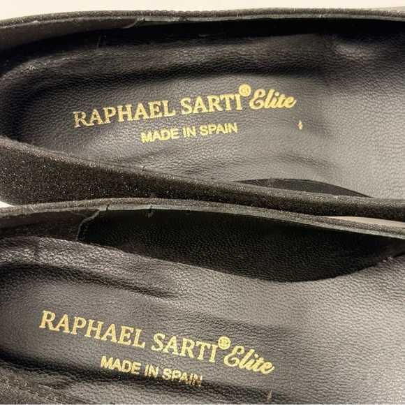Raphael Sarti Elite Black Sparkle Women's Low Heels Size 37 - Picture 14 of 17